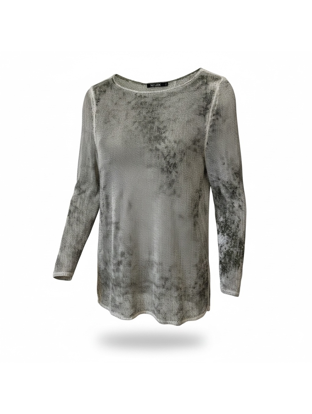 NIC+ZOE Lightweight Linen Blend Fall Casual Green Pullover Sweater, Size PS